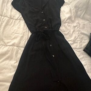 Elegant Black Midi Dress